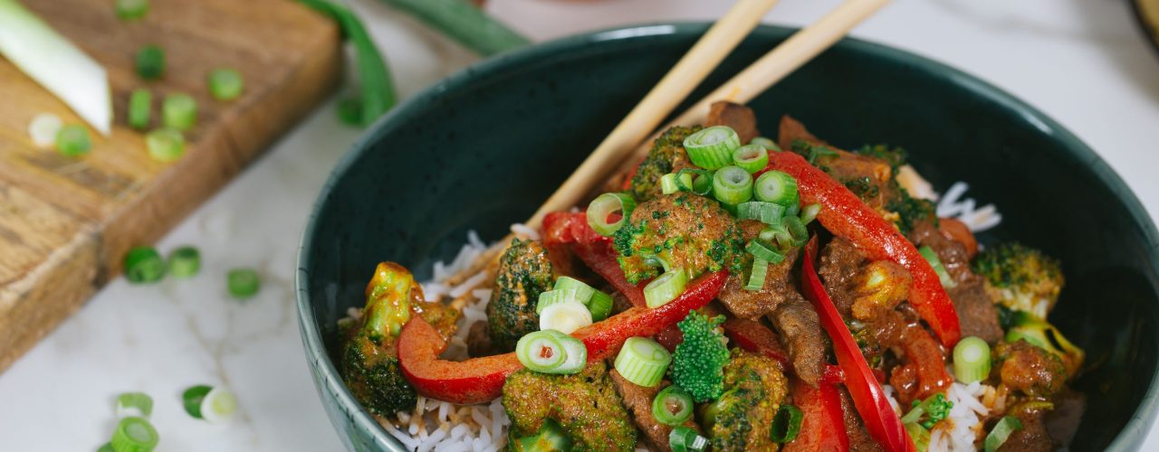 Thai red curry in a hurry